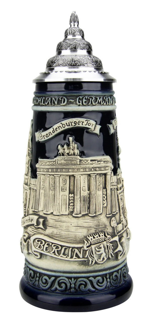 Berlin Beer Stein Cobalt 4 Berlin Beer Stein Cobalt - Image 2
