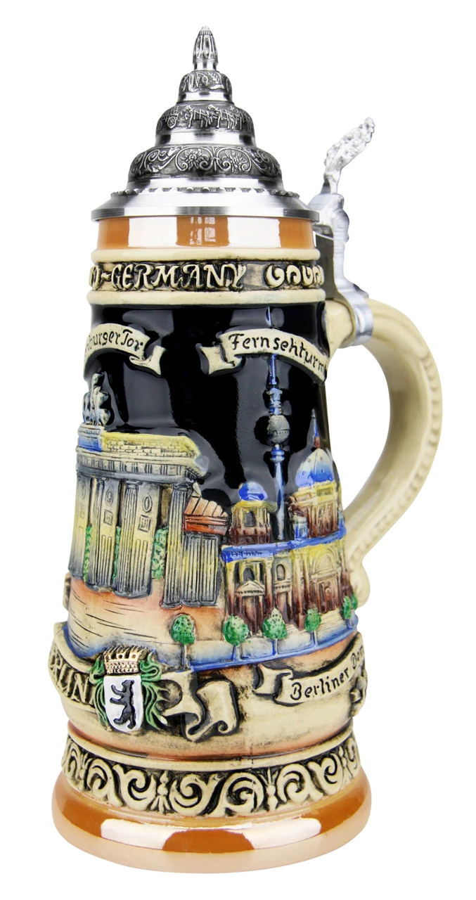 Berlin And Brandenburg Gate Beer Stein 3 Berlin And Brandenburg Gate Beer Stein