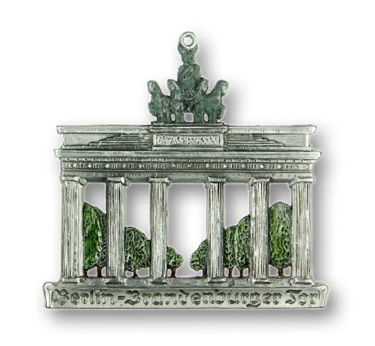 Berlin Brandenburg Gate German Pewter Christmas Ornament