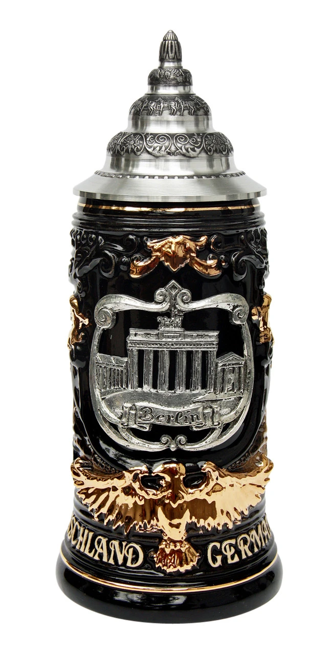 Berlin Germany Eagle Handle Beer Stein 3 Berlin Germany Eagle Handle Beer Stein