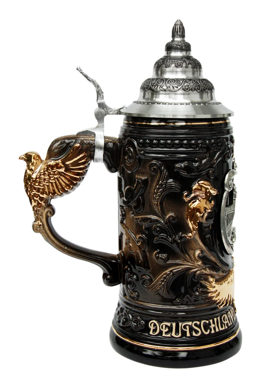 Berlin Germany Eagle Handle Beer Stein 4 Berlin Germany Eagle Handle Beer Stein - Image 2