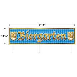 Biergarten All Weather Party Yard Sign -Beer Stein Store Biergarten All Weather Party Yard Sign S56038 3 39983.1689717316
