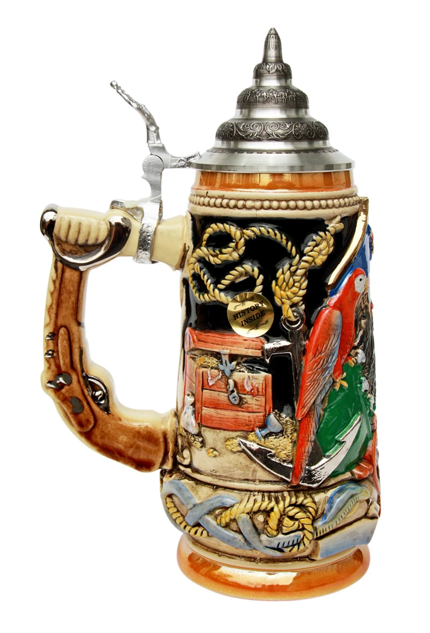 Blackbeard The Pirate Beer Stein 5 Blackbeard The Pirate Beer Stein - Image 3