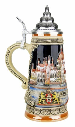 Budapest Beer Stein 11 Budapest Beer Stein -Beer Stein Store Budapest Beer Stein K305BV LS SM 45665.1491349671
