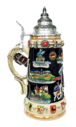 Budapest Commemorative Beer Stein 7 Budapest Commemorative Beer Stein -Beer Stein Store Budapest Commemorative Beer Stein K309BU LS SM 06325.1401735669