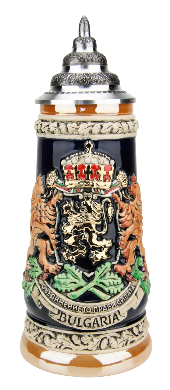 Bulgaria Coat Of Arms Beer Stein 4 Bulgaria Coat Of Arms Beer Stein - Image 2