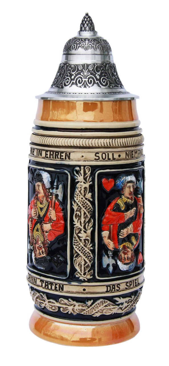 Card Player Beer Stein 4 Card Player Beer Stein - Image 2