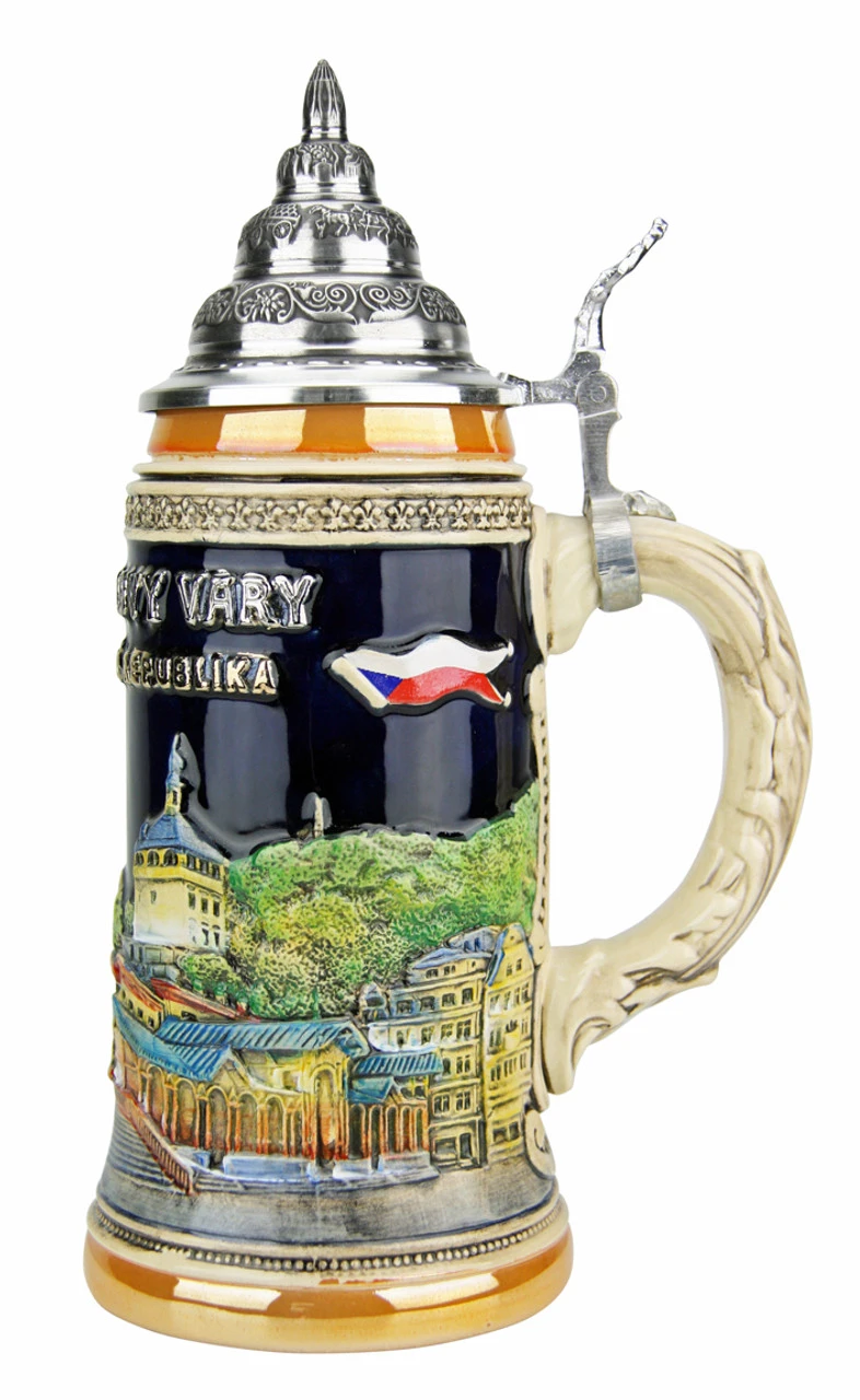 Carlsbad Karlovy Vary Czech Republic Beer Stein 3 Carlsbad Karlovy Vary Czech Republic Beer Stein