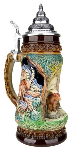 Chamois Wildlife Grotto Beer Stein 10 Chamois Wildlife Grotto Beer Stein -Beer Stein Store Chamois Wildlife Grotto Beer Stein K335BCH A2 SM 67014.1547171253