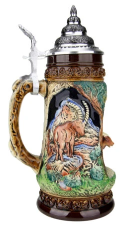 Chamois Wildlife Grotto Beer Stein 11 Chamois Wildlife Grotto Beer Stein -Beer Stein Store Chamois Wildlife Grotto Beer Stein K335BCH LS SM 93915.1547179903