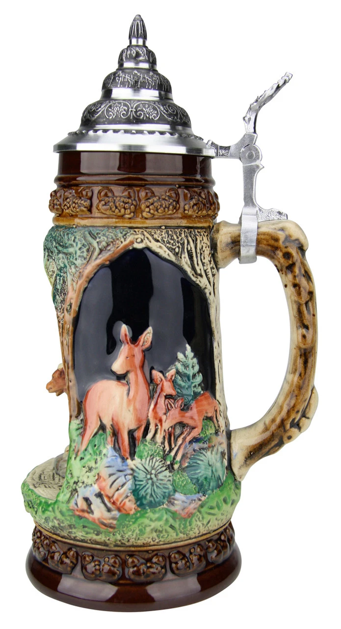 Chamois Wildlife Grotto Beer Stein 5 Chamois Wildlife Grotto Beer Stein - Image 3