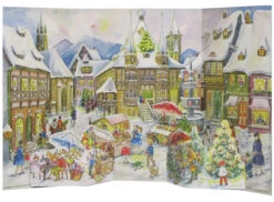 Christkindlmarkt 1958 Reproduction German Advent Calendar 11 Christkindlmarkt 1958 Reproduction German Advent Calendar -Beer Stein Store Christkindlmarkt 1958 Reproduction German Advent Calendar RSV110 Main 61603.1670109907