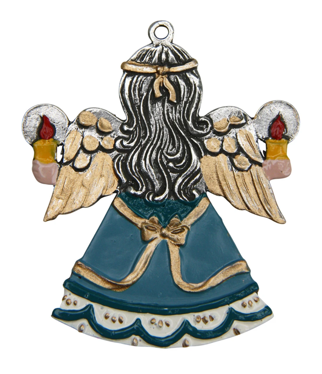 Christmas Angel German Pewter Christmas Ornament 4 Christmas Angel German Pewter Christmas Ornament - Image 2