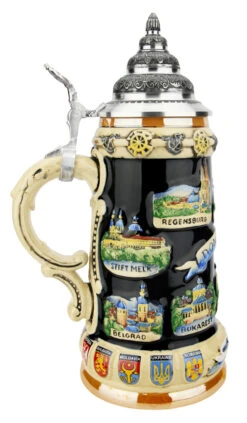 Danube River Commemorative Stein 9 Danube River Commemorative Stein -Beer Stein Store Danube River Commemorative Stein K309DO LS SM 17571.1618332321