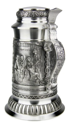 Defregger Pewter Beer Stein | 1 Liter 12 Defregger Pewter Beer Stein | 1 Liter -Beer Stein Store Defregger Pewter Beer Stein 1 Liter DN8824Z Back SM 55158.1511061308