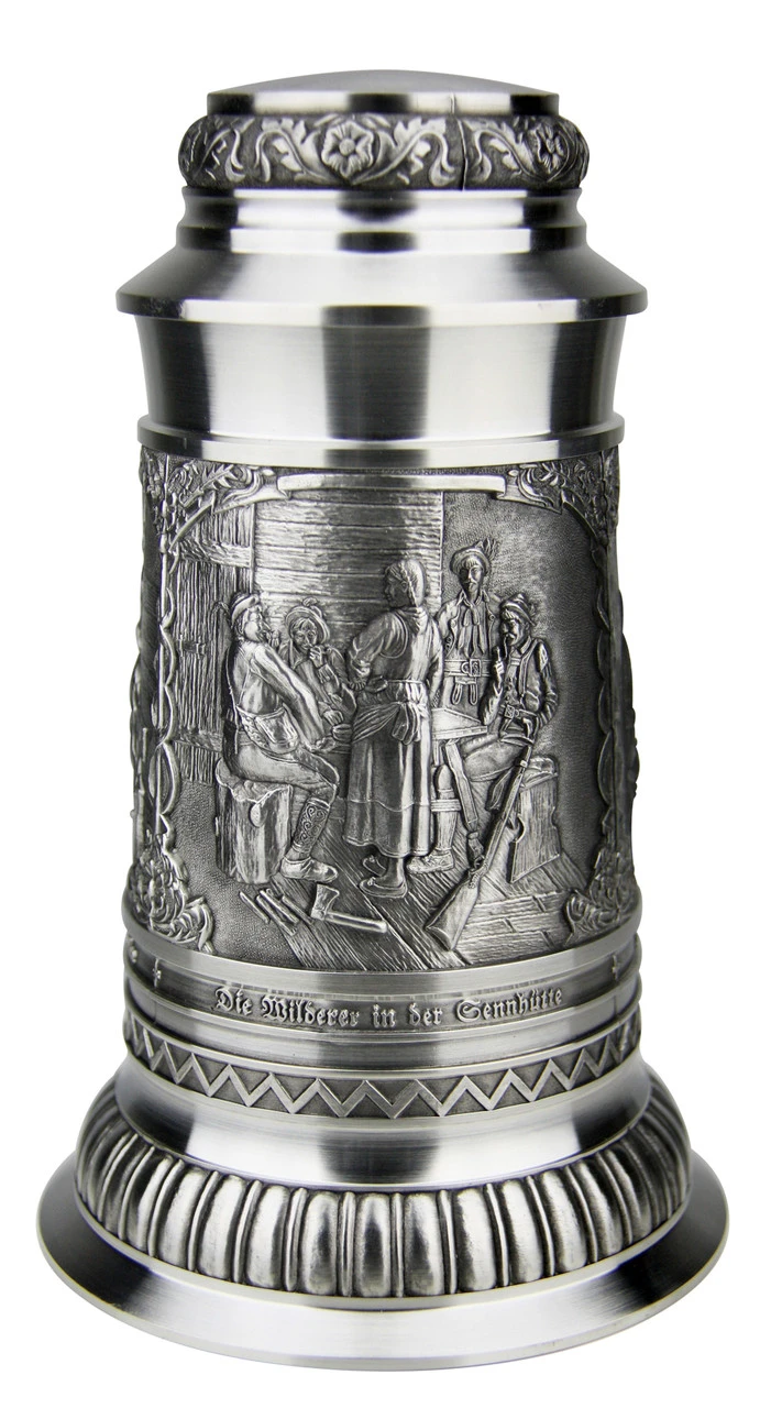 Defregger Pewter Beer Stein | 1 Liter 4 Defregger Pewter Beer Stein | 1 Liter - Image 2