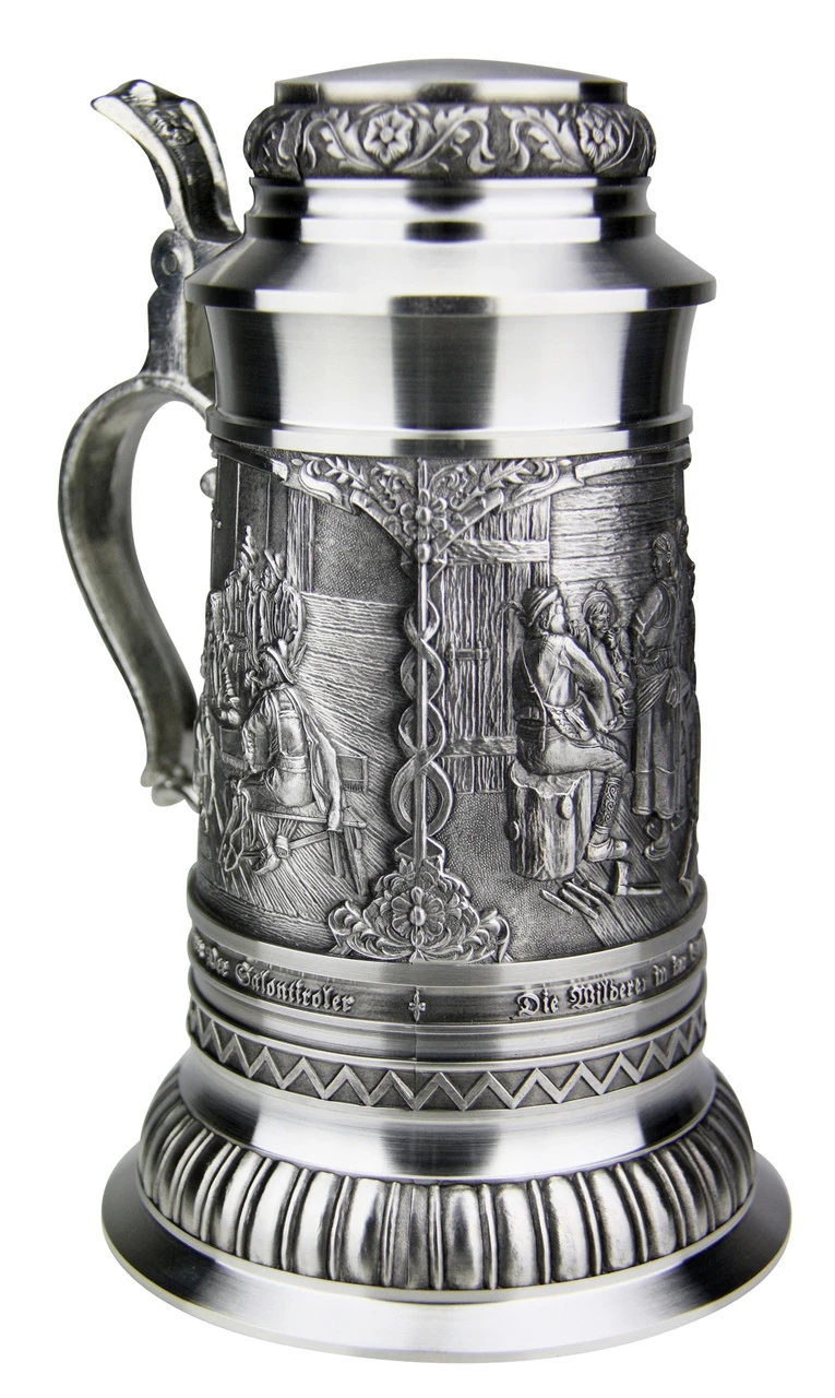 Defregger Pewter Beer Stein | 1 Liter 5 Defregger Pewter Beer Stein | 1 Liter - Image 3