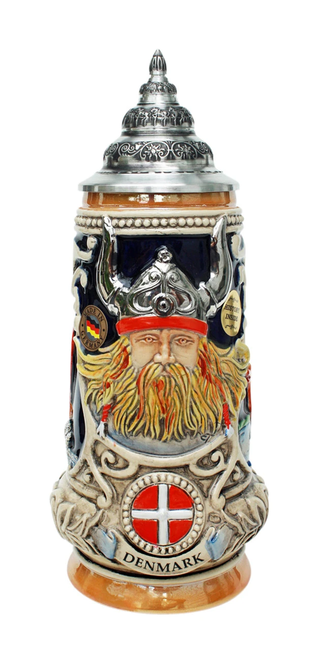 Denmark Viking Beer Stein 3 Denmark Viking Beer Stein
