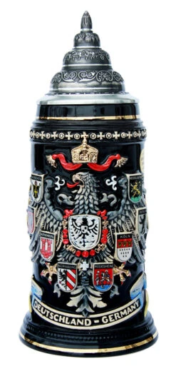 Deutschland (Germany) Eagle Coat Of Arms Beer Stein 6 Deutschland (Germany) Eagle Coat Of Arms Beer Stein -Beer Stein Store Deutschland Eagle Coat of Arms Beer Stein K1004S FNT SM 87554.1395849693