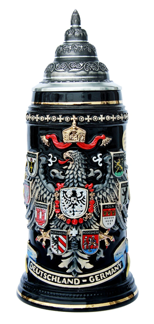 Deutschland (Germany) Eagle Coat Of Arms Beer Stein 4 Deutschland (Germany) Eagle Coat Of Arms Beer Stein - Image 2