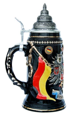 Deutschland (Germany) Eagle Coat Of Arms Beer Stein 7 Deutschland (Germany) Eagle Coat Of Arms Beer Stein -Beer Stein Store Deutschland Eagle Coat of Arms Beer Stein K1004S LS SM 05455.1395849702