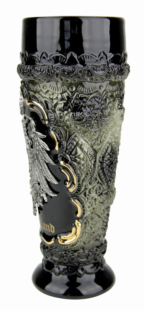 Deutschland Eagle Crest Relief Stoneware Wheat Beer Cup 7 Deutschland Eagle Crest Relief Stoneware Wheat Beer Cup - Image 5