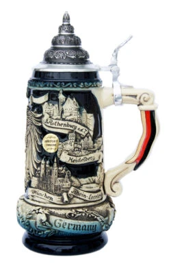 Deutschland Eagle Panorama Beer Stein Cobalt 7 Deutschland Eagle Panorama Beer Stein Cobalt -Beer Stein Store Deutschland Eagle Panorama Beer Stein Cobalt K393SGE RS SM 60981.1401395709