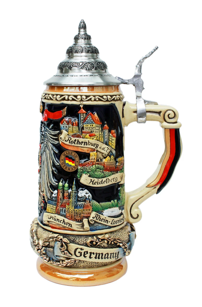 Deutschland Eagle Panorama Beer Stein 4 Deutschland Eagle Panorama Beer Stein - Image 2