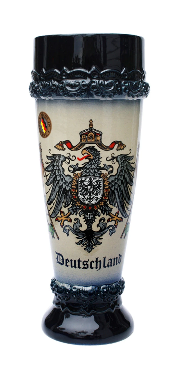 Deutschland Eagle Stoneware Wheat Beer Cup 3 Deutschland Eagle Stoneware Wheat Beer Cup
