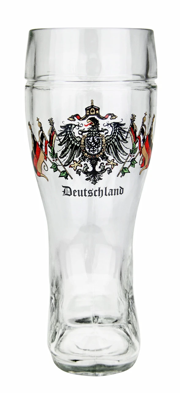 Deutschland Eagle And Flags Glass Beer Boot 0.5 Liter 4 Deutschland Eagle And Flags Glass Beer Boot 0.5 Liter - Image 2