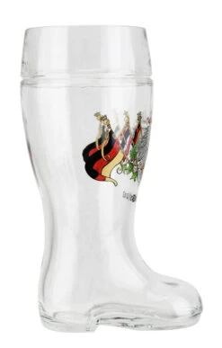 Deutschland Eagle And Flags Glass Beer Boot 1 Liter 18 Deutschland Eagle And Flags Glass Beer Boot 1 Liter -Beer Stein Store Deutschland Eagle and Flags Glass Beer Boot 1 Liter GS1000173DF RS SM 46015.1513191063