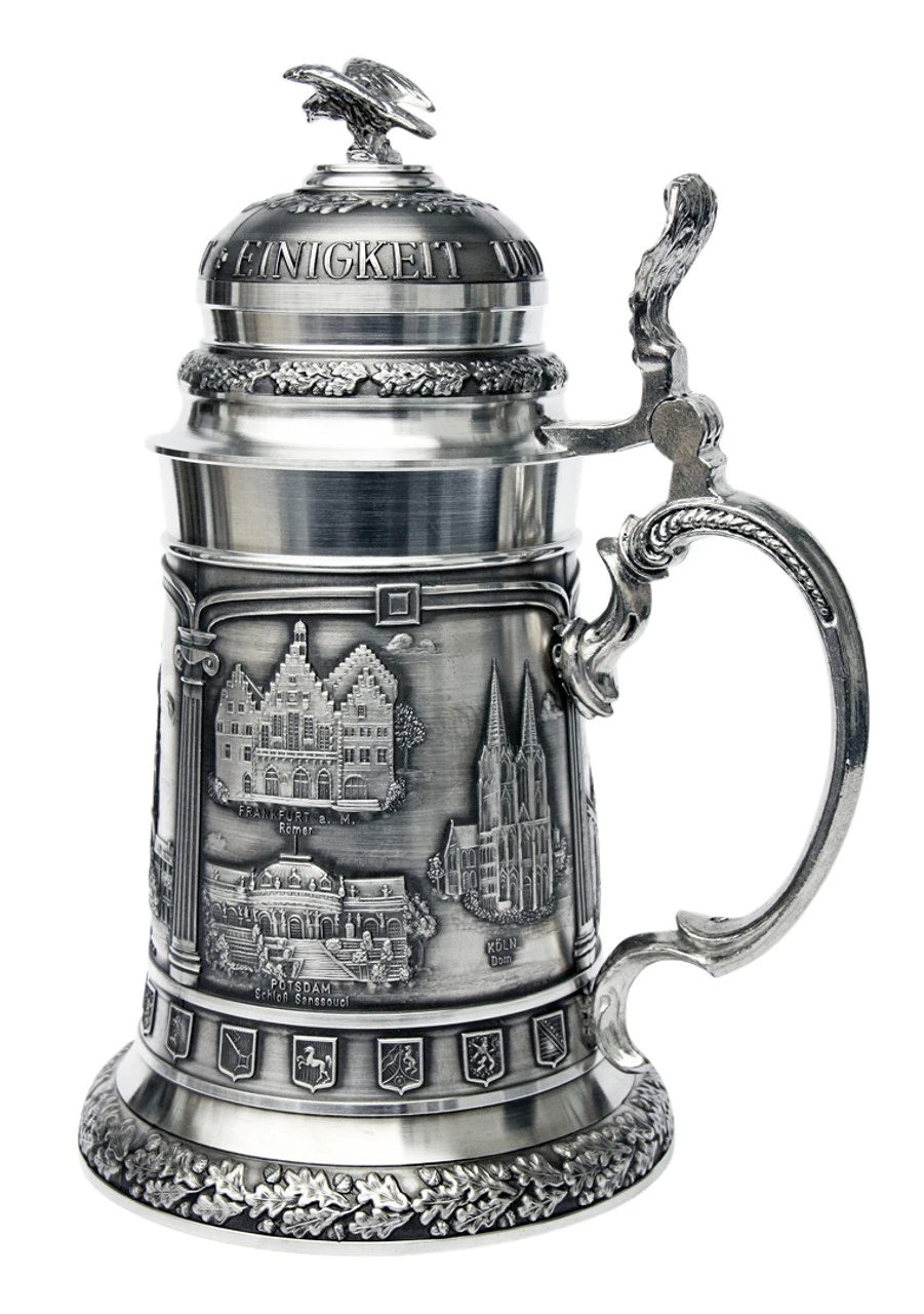 Deutschland German Landmarks Pewter Beer Stein 5 Deutschland German Landmarks Pewter Beer Stein - Image 3
