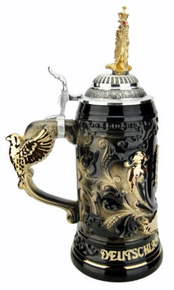 Deutschland Germany Eagle Beer Stein | Gilded Eagle Lid 13 Deutschland Germany Eagle Beer Stein | Gilded Eagle Lid -Beer Stein Store Deutschland Germany Eagle Beer Stein Gilded Eagle Lid K430SZGAH LS SM 83053.1586796101