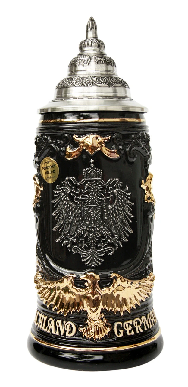 Deutschland Germany Eagle Handle Beer Stein 4 Deutschland Germany Eagle Handle Beer Stein - Image 2