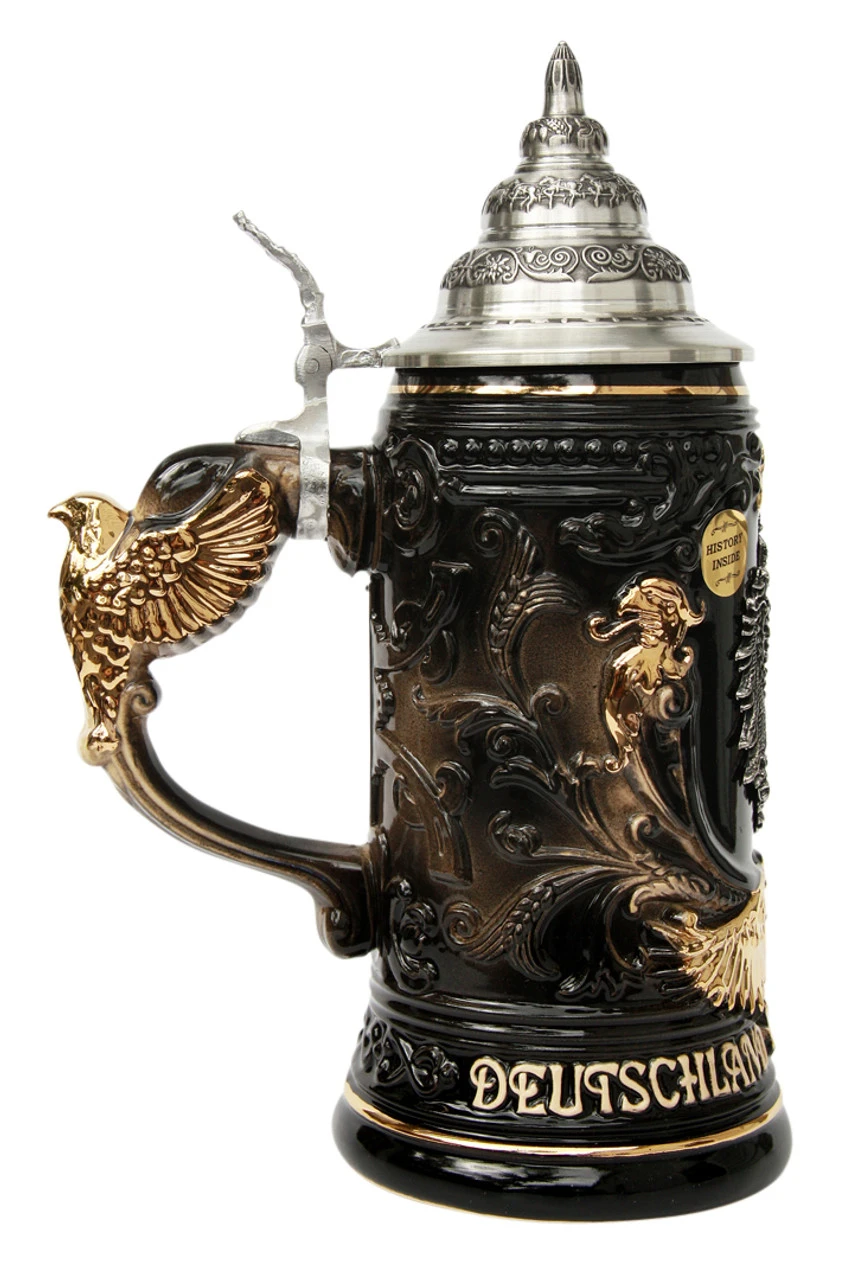 Deutschland Germany Eagle Handle Beer Stein 5 Deutschland Germany Eagle Handle Beer Stein - Image 3