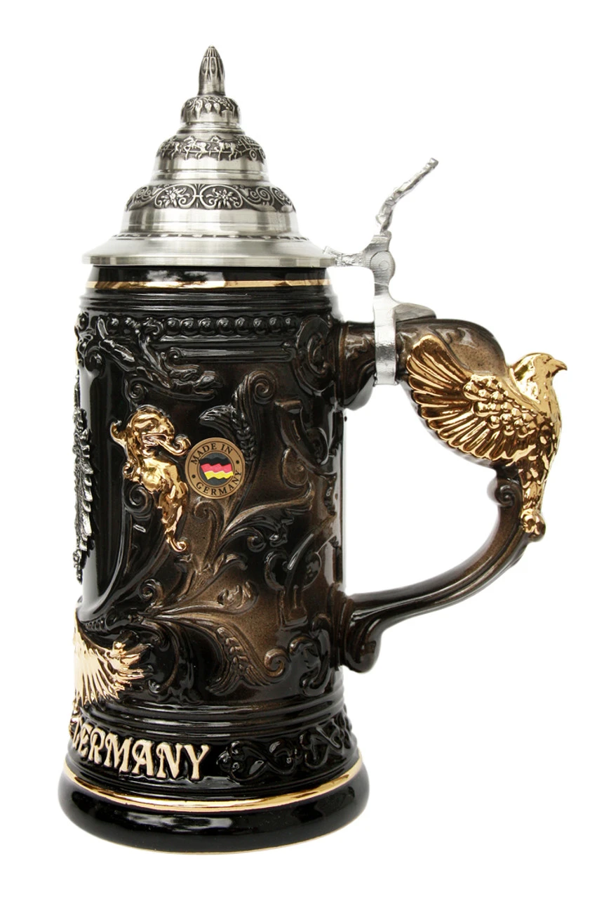 Deutschland Germany Eagle Handle Beer Stein 3 Deutschland Germany Eagle Handle Beer Stein