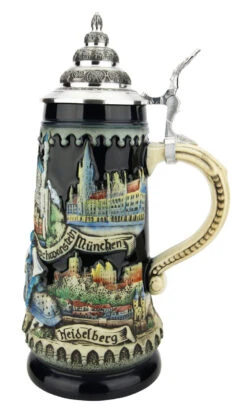 Deutschland Germany Jousting Knights Beer Stein 9 Deutschland Germany Jousting Knights Beer Stein -Beer Stein Store Deutschland Germany Jousting Knights Beer Stein Full Color K1111BL RS SM 25576.1618259226
