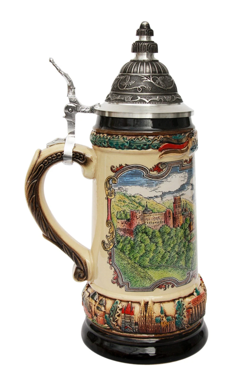 Deutschland Heidelberg Panorama Beer Stein 4 Deutschland Heidelberg Panorama Beer Stein - Image 2