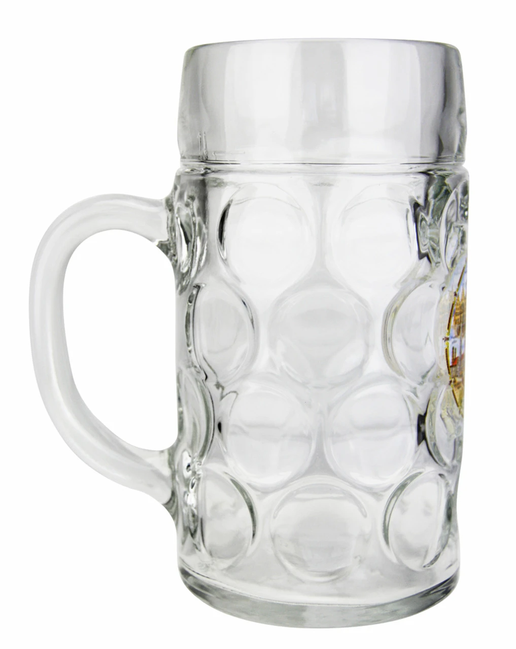 German Landmarks Dimpled Oktoberfest Glass Beer Mug 1 Liter 4 German Landmarks Dimpled Oktoberfest Glass Beer Mug 1 Liter - Image 2