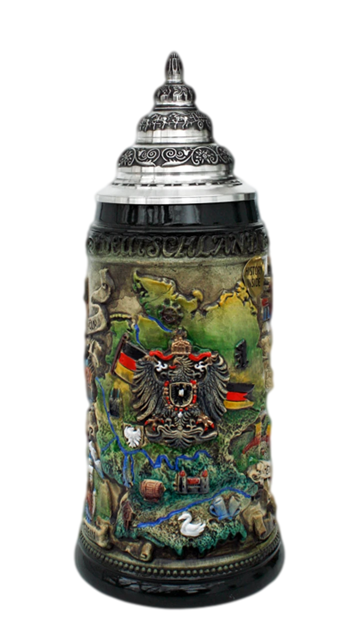 Deutschland Map Beer Stein 3 Deutschland Map Beer Stein