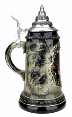 Deutschland Map Black Glaze Beer Stein 8 Deutschland Map Black Glaze Beer Stein -Beer Stein Store Deutschland Map Black Glaze Beer Stein K455SK LS SM 40182.1548780110