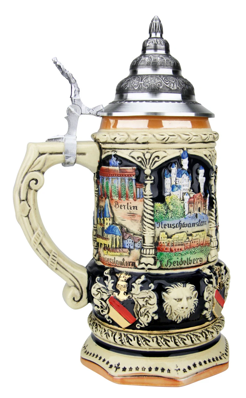 Deutschland Octagon Beer Stein | 0.75 Liter 5 Deutschland Octagon Beer Stein | 0.75 Liter - Image 3