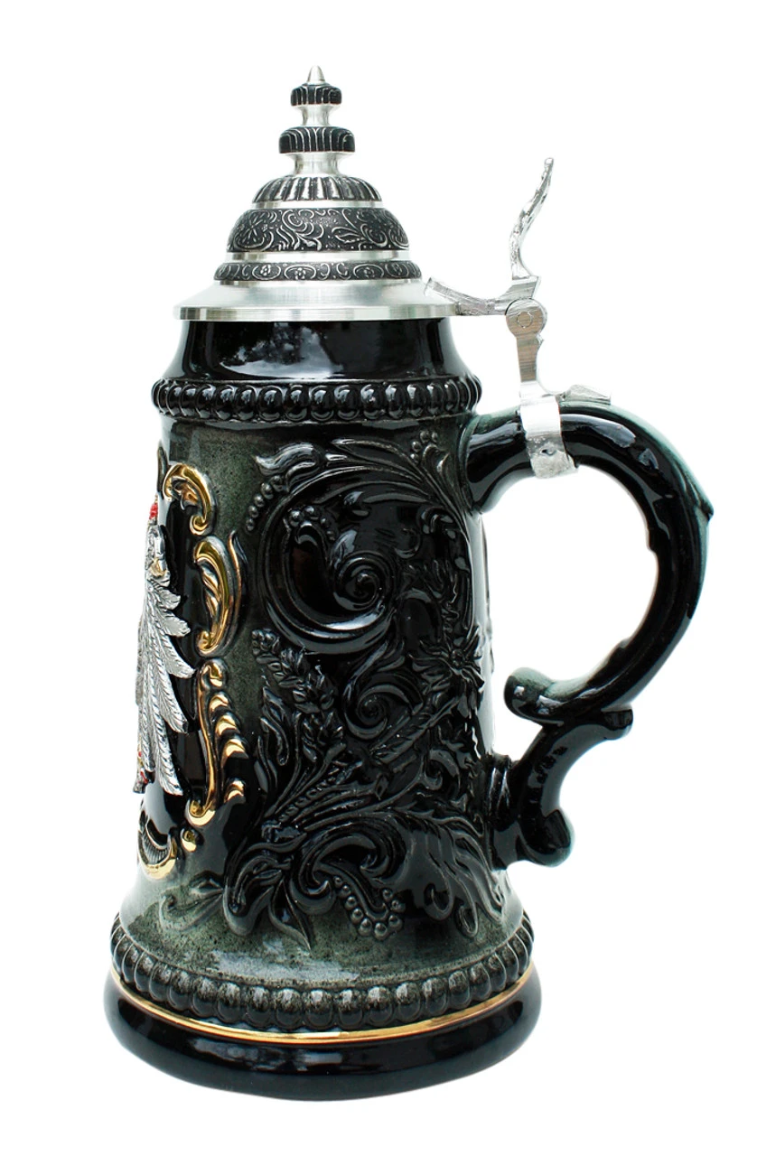 Deutschland Pewter Eagle Beer Stein 5 Deutschland Pewter Eagle Beer Stein - Image 3