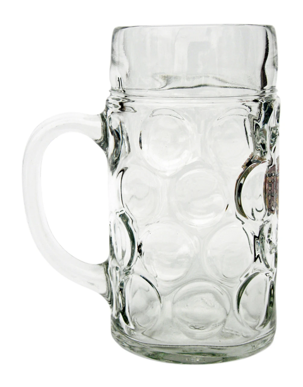 Sachsen Dimpled Oktoberfest Glass Beer Mug 1 Liter 6 Sachsen Dimpled Oktoberfest Glass Beer Mug 1 Liter - Image 4