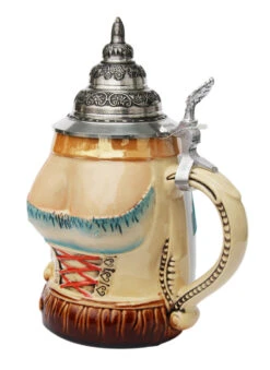 Dirndl And Lederhosen Beer Stein -Beer Stein Store Dirndl Lederhosen Beer Stein K210 Angle SM 22413.1423685092