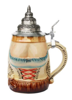 Dirndl And Lederhosen Beer Stein -Beer Stein Store Dirndl Lederhosen Beer Stein K210 FNT SM 25805.1423685101