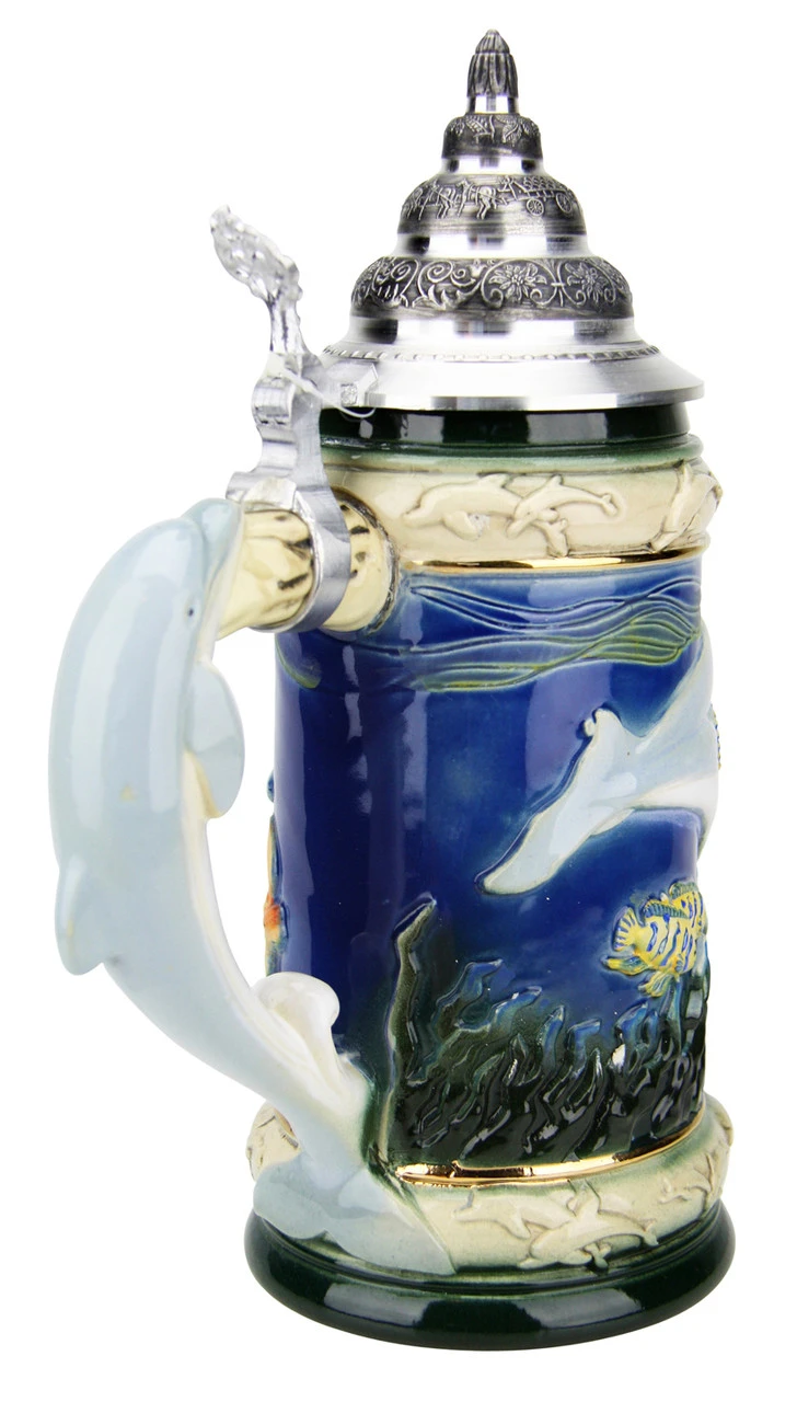 Dolphin Beer Stein 8 Dolphin Beer Stein - Image 6