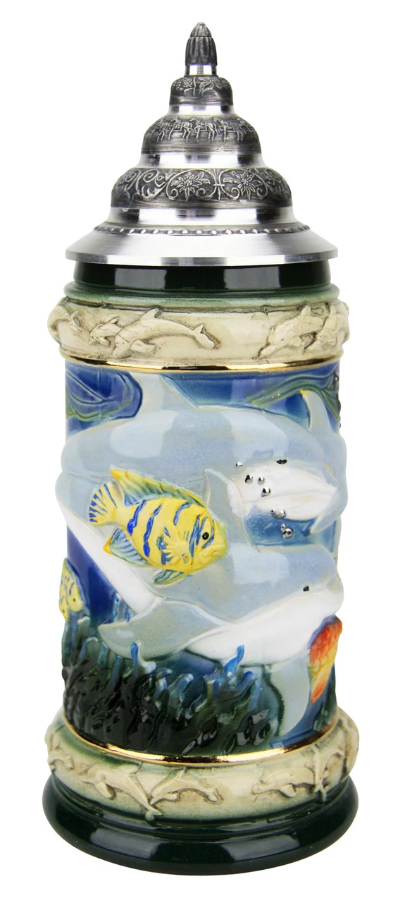 Dolphin Beer Stein 5 Dolphin Beer Stein - Image 3