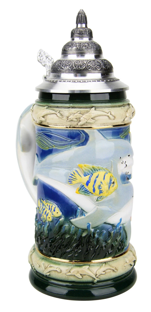 Dolphin Beer Stein 6 Dolphin Beer Stein - Image 4