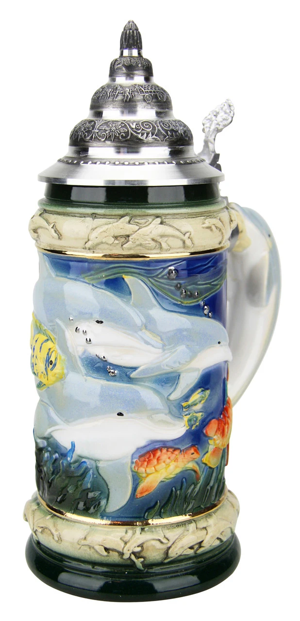 Dolphin Beer Stein 4 Dolphin Beer Stein - Image 2